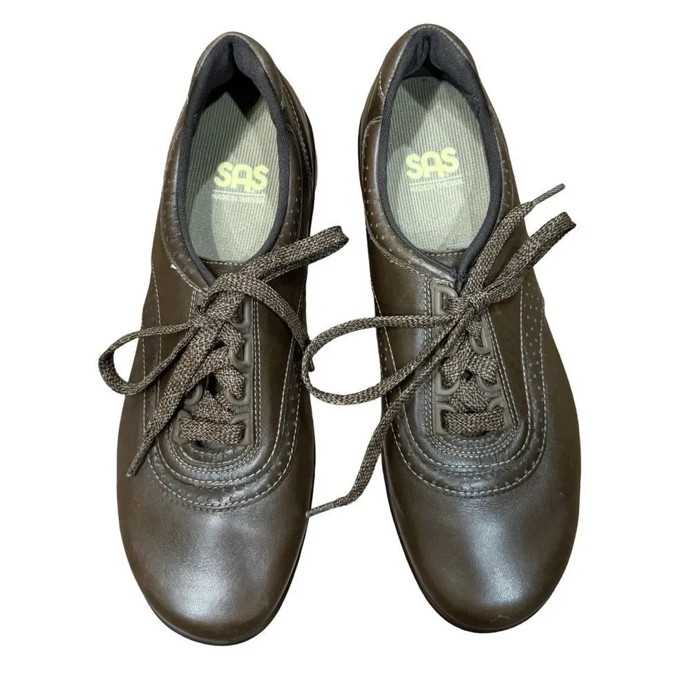 SAS Women’s Walk Easy Comfort Shoes Coffee Brown‎ Size 8.5